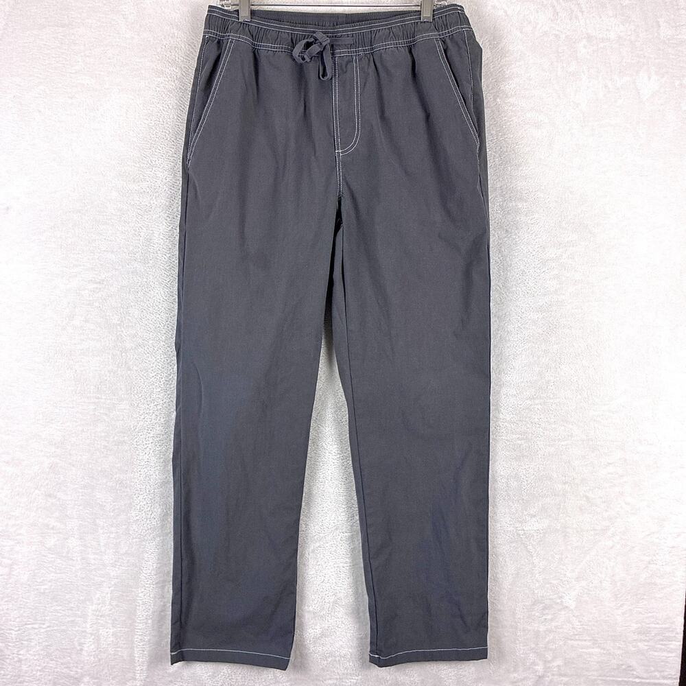 Katin Pants Mens M Gray Surfside Drawstring Straight Leg Preppy Skate Huckberry
